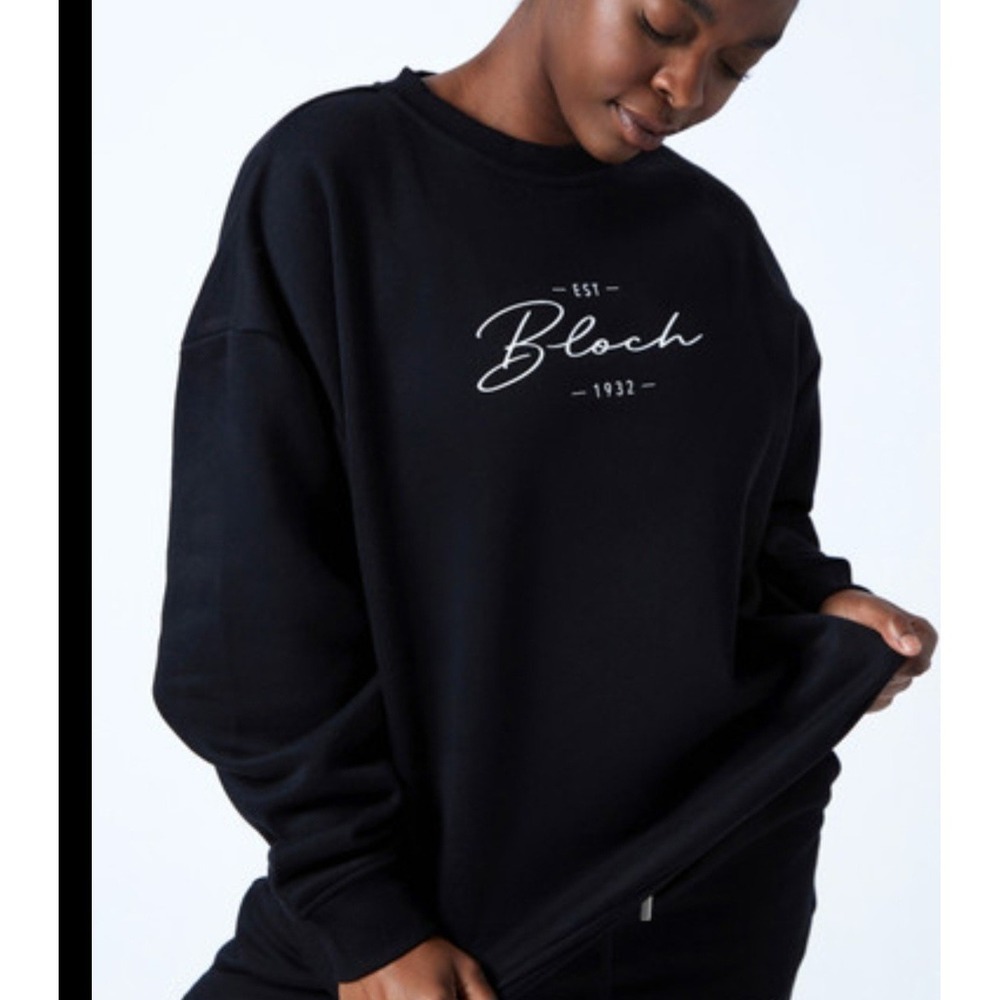 Bloch Off Duty Oversized Terry Crewneck Sweatshirt Long Sleeve‎ XXS